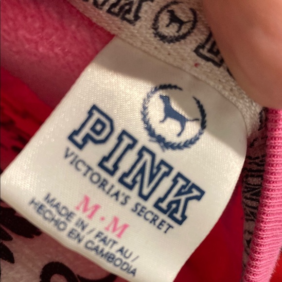 Victoria's Secret Pink Sweatshirt with Collegiate Style Love Pink Size Medium - Picture 8 of 9